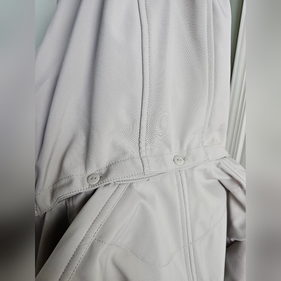 Sebby Soft Shell Double Breast Water Resistant Hooded Trench Coat Jacket MED - Picture 10 of 13